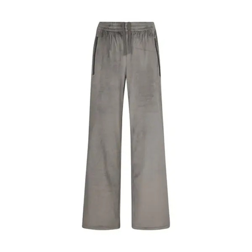 SKIMS GUNMETAL VELOUR  PANTS 4X